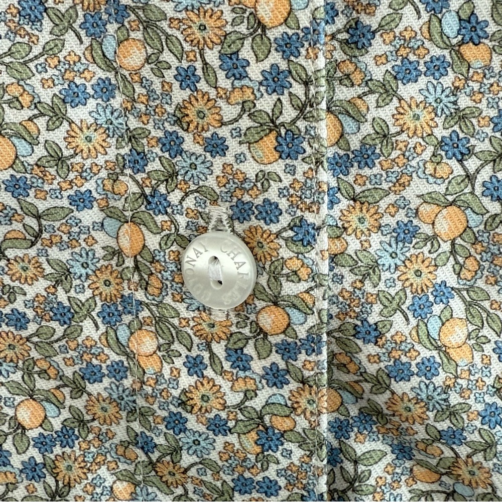 Charles Cotonay Button Down with Lemon and Floral Print - Picture 4 of 7